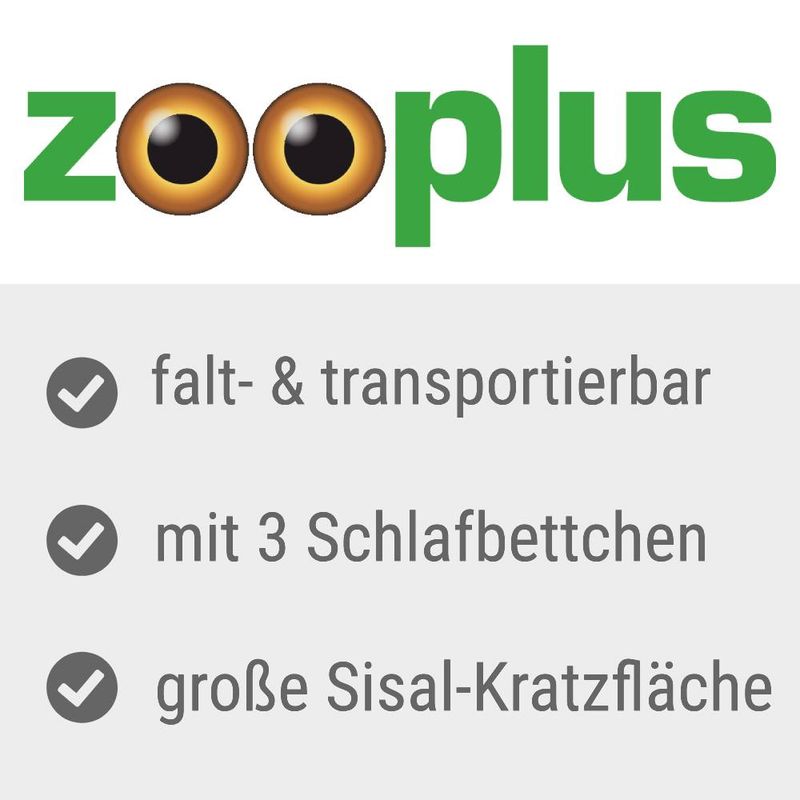 ﻿zooplus Faltbarer Katzenturm Soft’n Scratchy kaufen Weihnachtsangebot