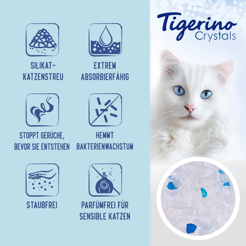 zooplus Sparpaket Tigerino Crystals Katzenstreu 6 x 5 l kaufen Schlussverkauf
