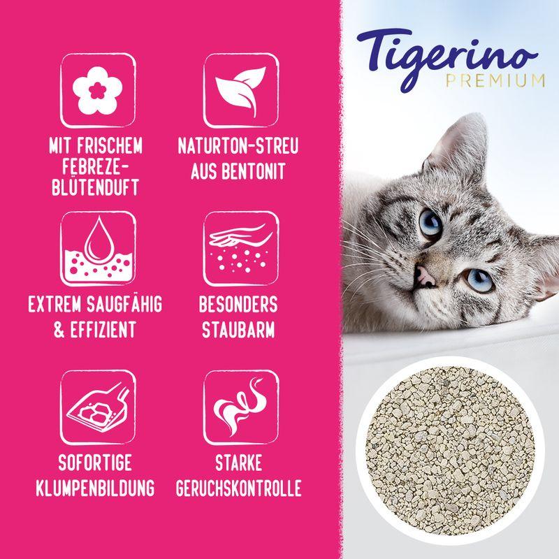 zooplus Tigerino Premium Katzenstreu - Febreze Frischer Blütenduft kaufen Fabrikverkauf