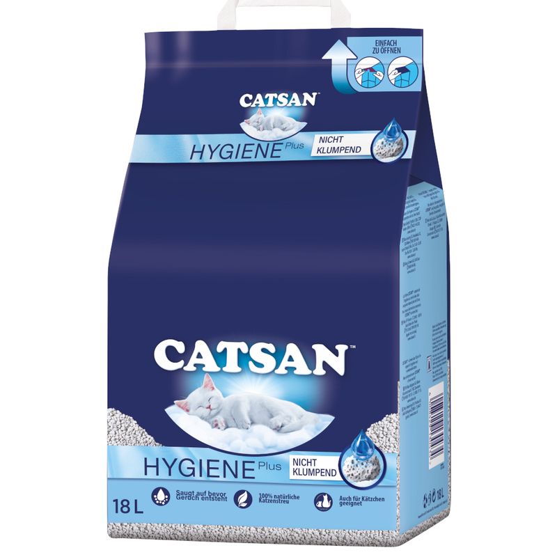 zooplus 18 l Catsan Katzenstreu + 2 x 350 g Dreamies Snacks zum Sonderpreis kaufen Flash Sale
