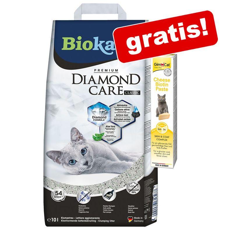 zooplus Biokat´s Diamond Care Katzenstreu + 50 g GimCat Cheese Biotin Paste gratis kaufen