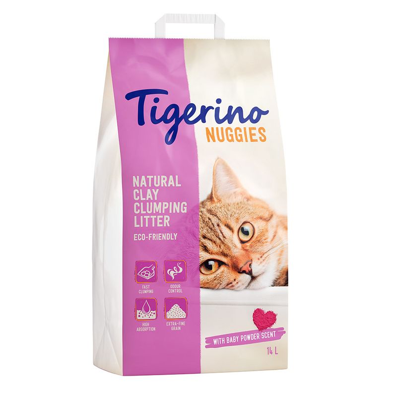 zooplus Tigerino Nuggies Katzenstreu – Babypuderduft kaufen