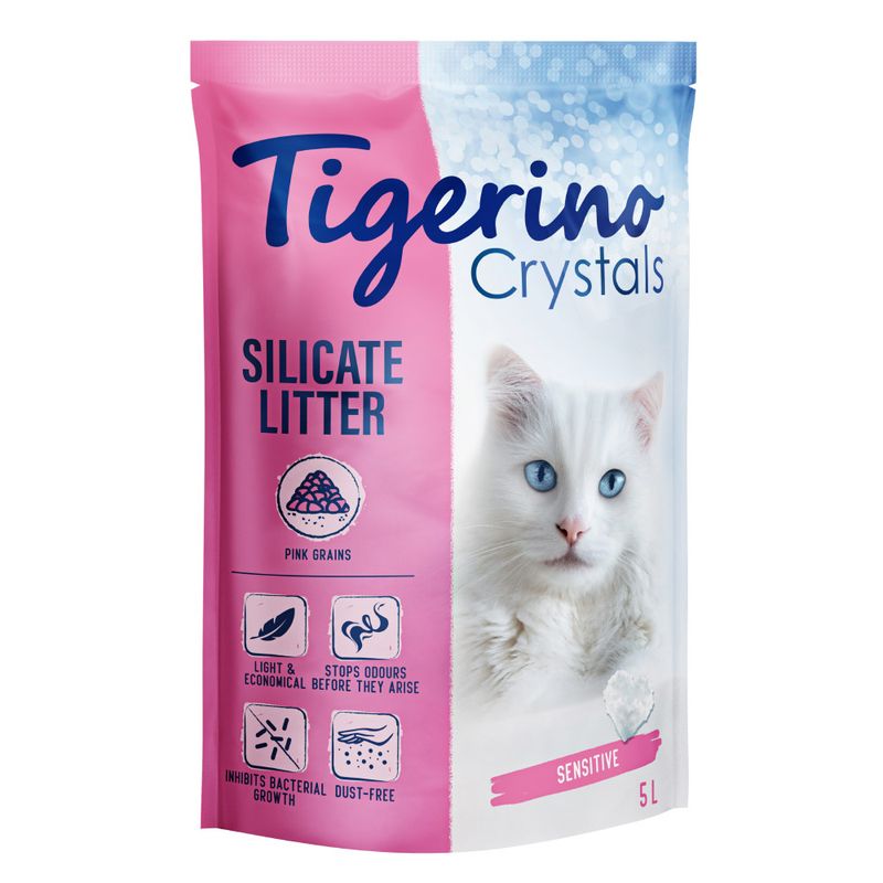 zooplus Tigerino Crystals bunte Katzenstreu - Sensitive parfümfrei kaufen