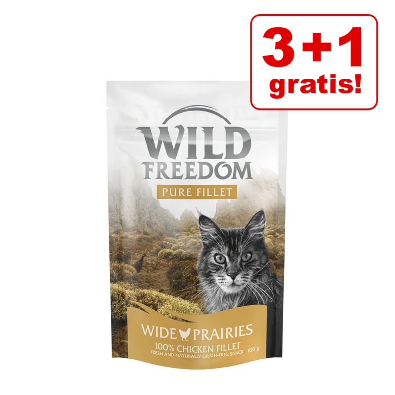 zooplus 3 + 1 gratis 4 x 100 g Wild Freedom - Filet Snacks kaufen Lagerräumung
