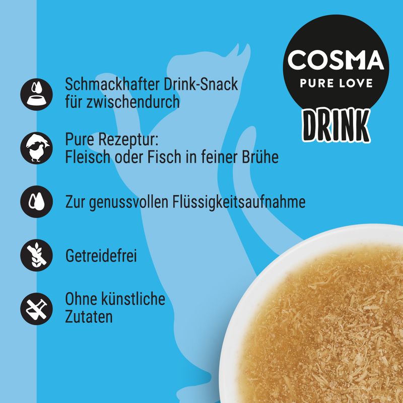zooplus Sparpaket Cosma Drink 24 x 100 g kaufen Sonderangebote