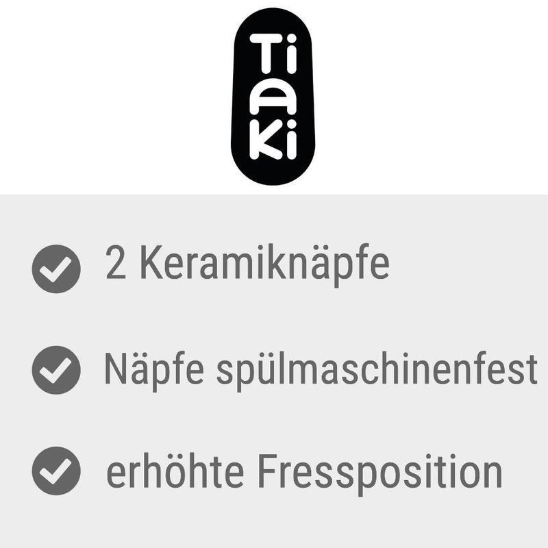 zooplus TIAKI Keramiknapf Duo kaufen Tiefpreis