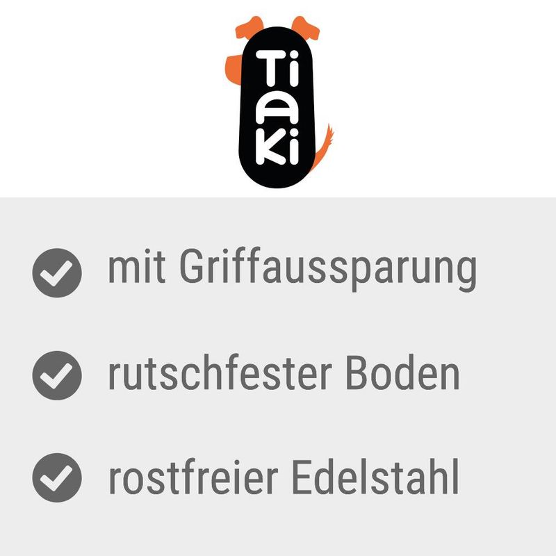 zooplus TIAKI Edelstahlnapf Easy Holding kaufen Letzte 3 Tage
