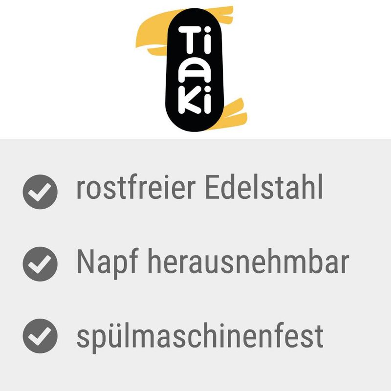 zooplus TIAKI Futternapf aus Edelstahl zum Anschrauben kaufen JETZT KAUFEN