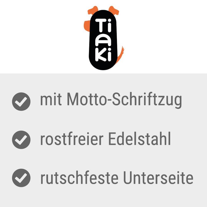 zooplus TIAKI Edelstahlnapf In The Mood For Food kaufen Bis zu 60% Rabatt