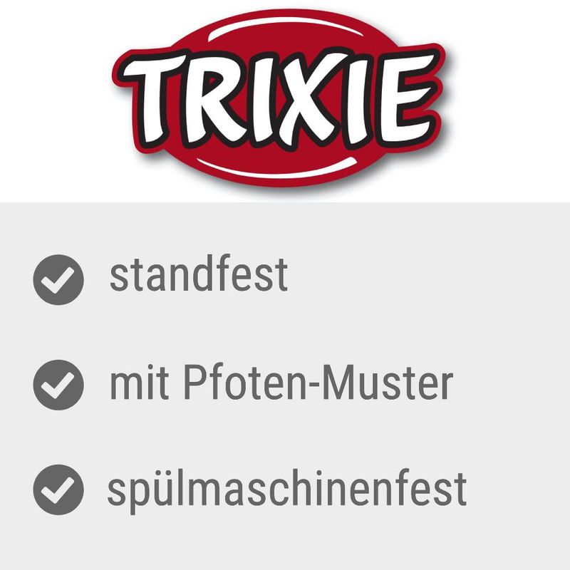 zooplus Trixie Keramik Fressnapf mit Pfoten kaufen Discount Store für neue Produkte