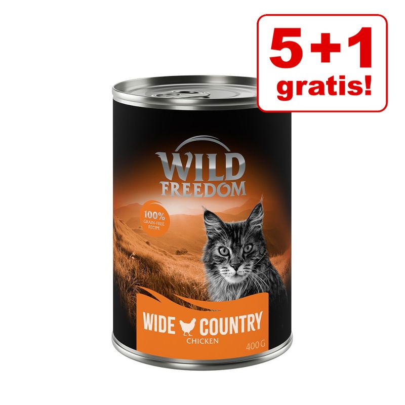 zooplus 5 + 1 gratis 6 x 400 g Wild Freedom Nassfutter kaufen