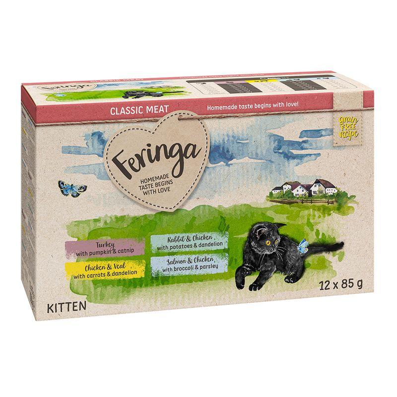 zooplus Feringa Classic Meat Menü Kitten Pouches 12 x 85 g kaufen Weihnachtsangebot