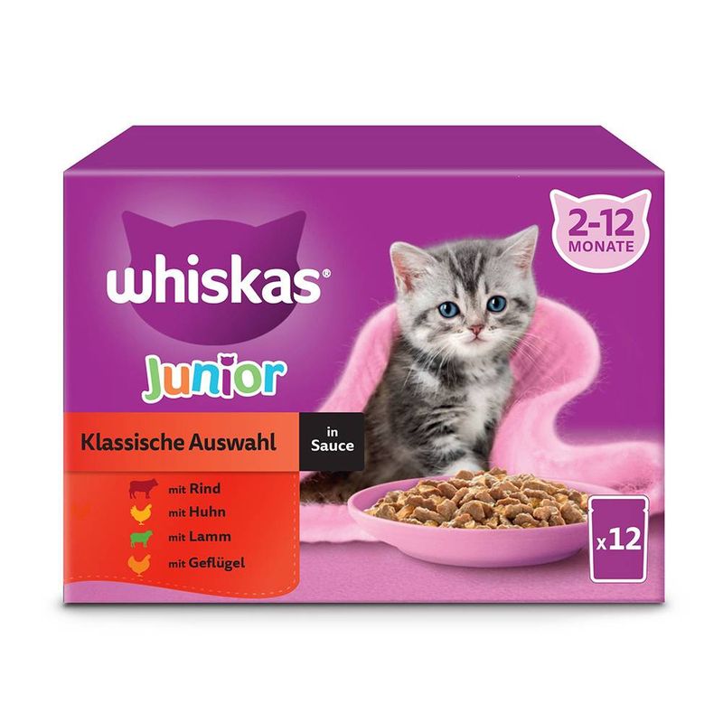 zooplus Multipack Whiskas Junior Frischebeutel 12 x 85 g kaufen