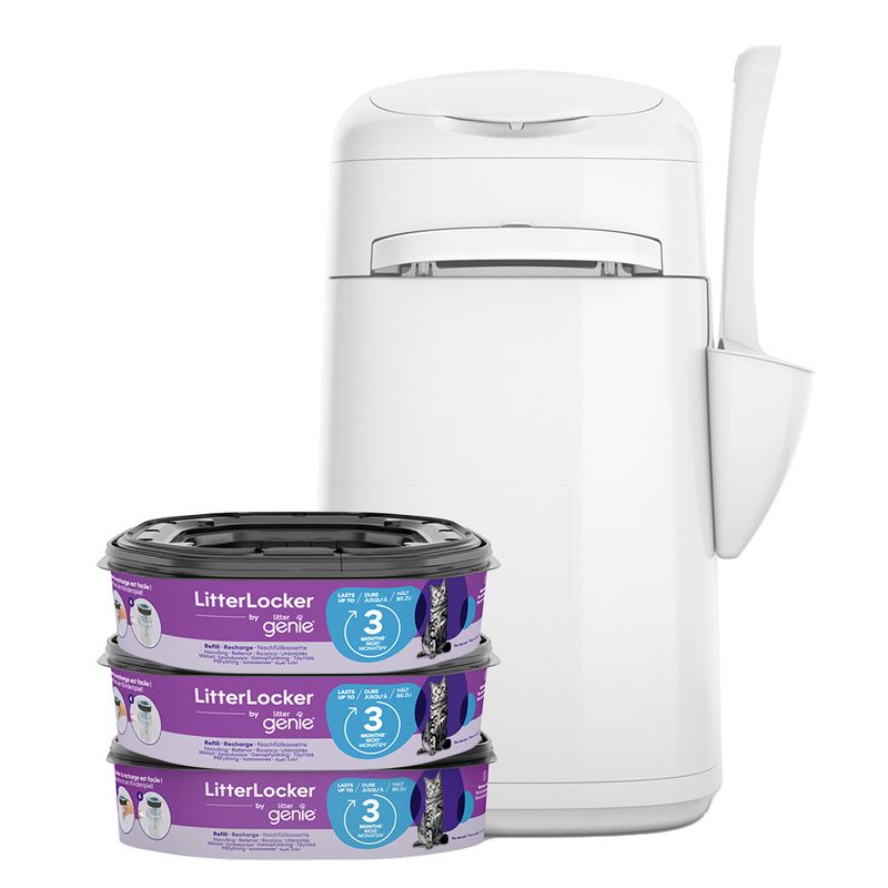 zooplus LitterLocker® Genie Katzenstreu-Entsorgungseimer weiß kaufen Sonderangebote