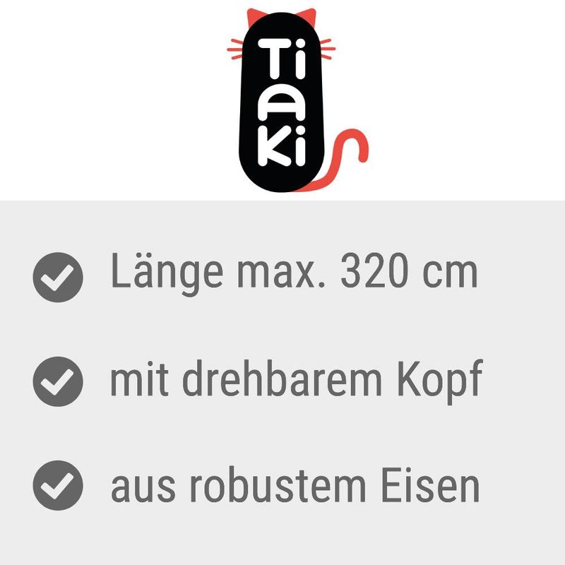 zooplus TIAKI Teleskopstange für Katzennetze kaufen 50% Rabatt für begrenzte Zeit