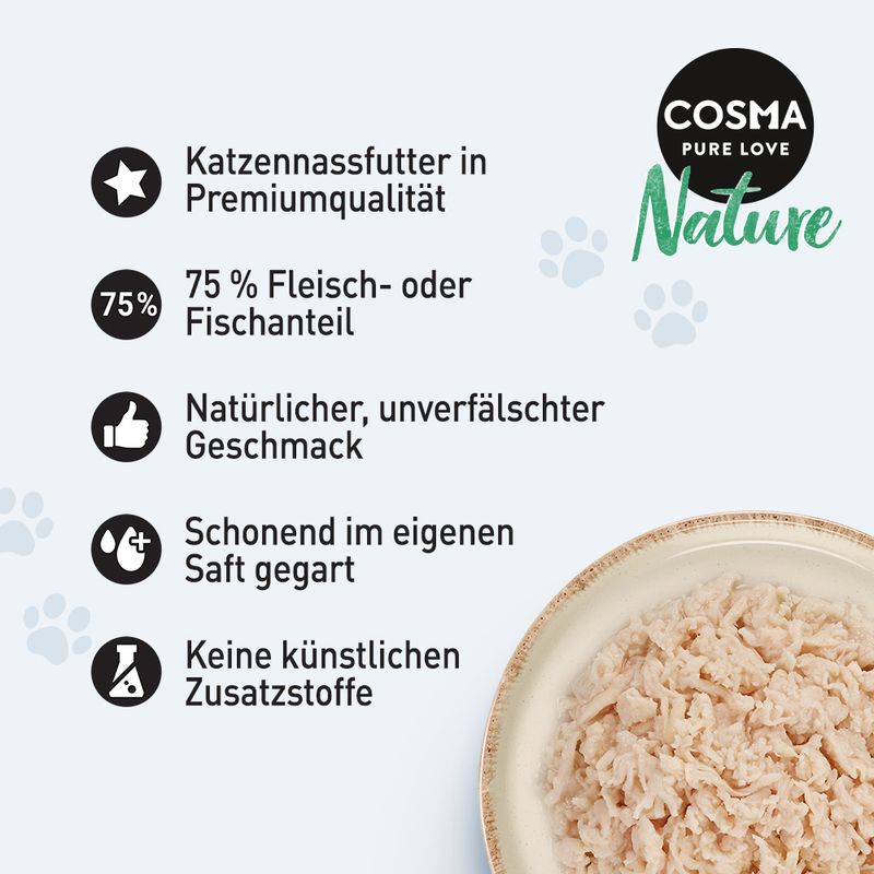 zooplus Cosma Nature 6 x 140 g kaufen Fabrik Onlineshop