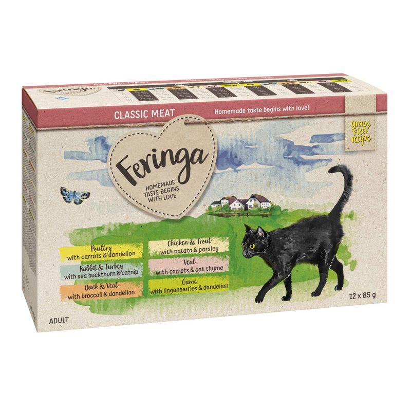 zooplus 5€ Rabatt Feringa Classic Meat Menü Pouch 24 x 85 g kaufen Rabatt