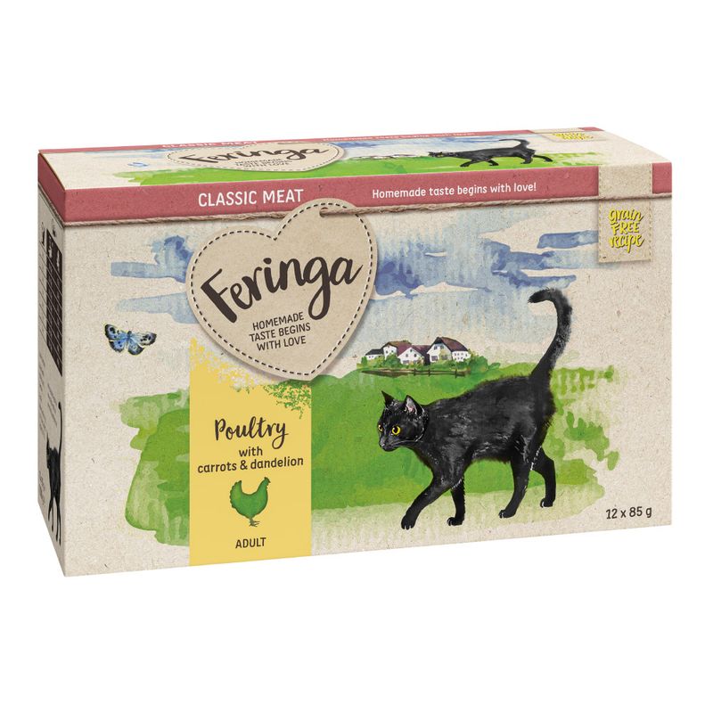 zooplus 5€ Rabatt Feringa Classic Meat Menü Pouch 24 x 85 g kaufen Rabatt