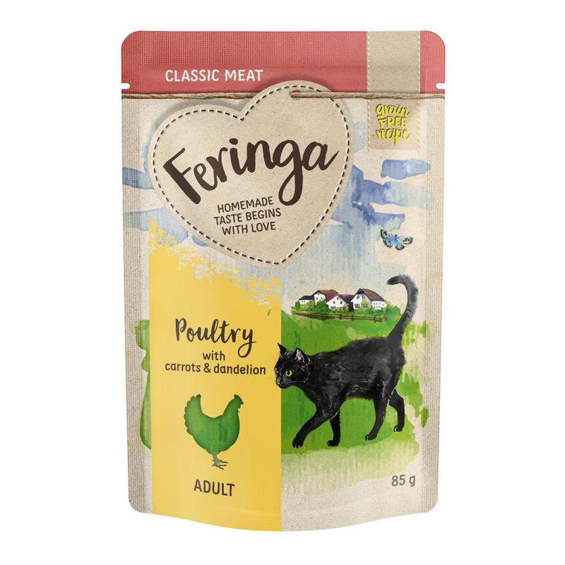 zooplus 5€ Rabatt Feringa Classic Meat Menü Pouch 24 x 85 g kaufen Rabatt