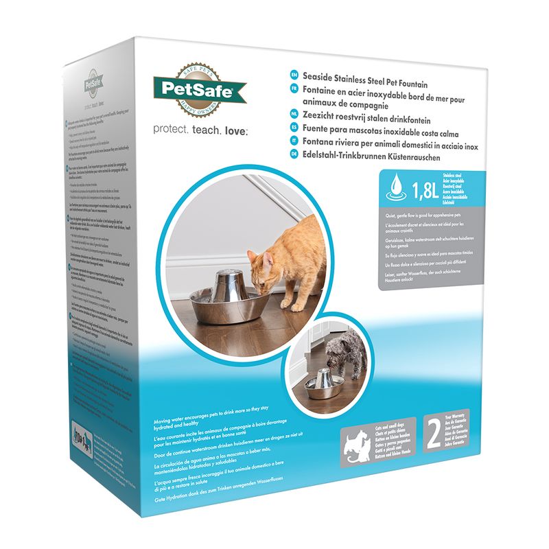 zooplus PetSafe® Edelstahl-Trinkbrunnen Küstenrauschen kaufen VIP-Rabatte