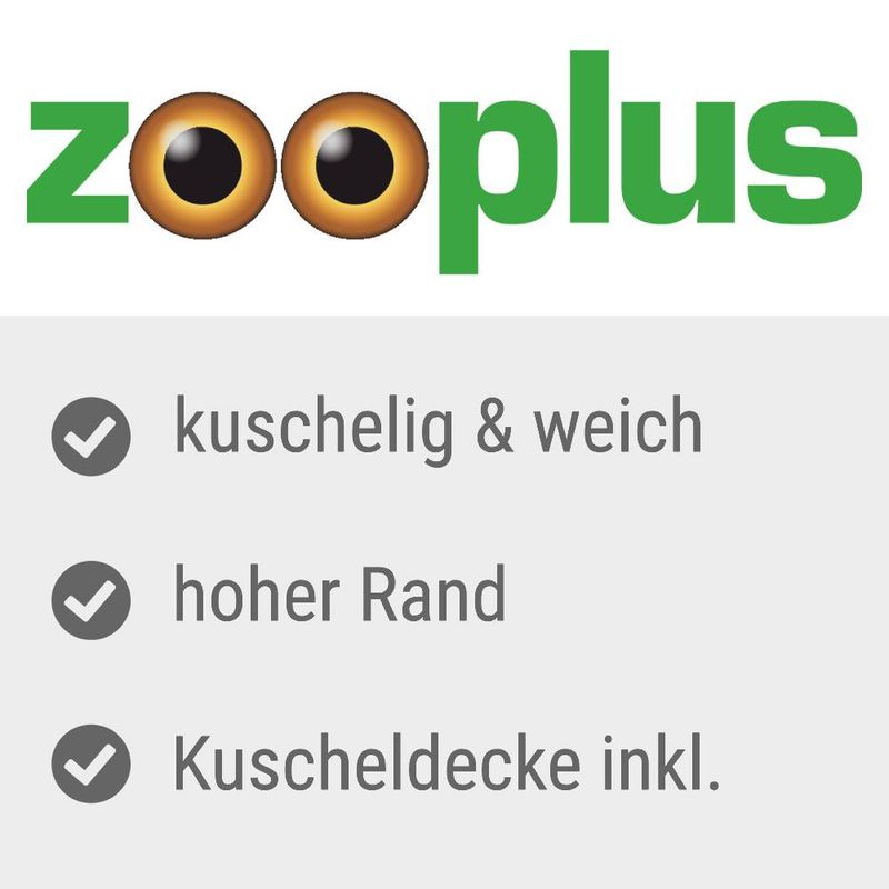 zooplus Sparpaket: Kuschelbett Cozy Cord + Fleecedecke Pawty kaufen Preisnachlass