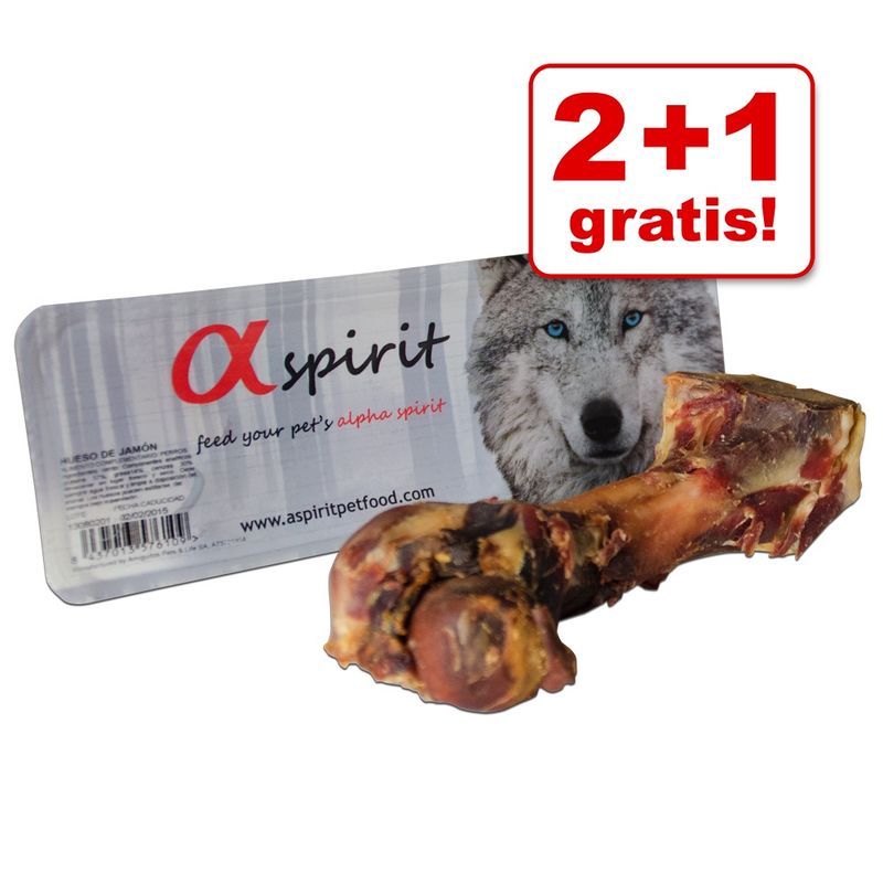 zooplus 2 + 1 gratis 3 x alpha spirit Schinkenknochen kaufen
