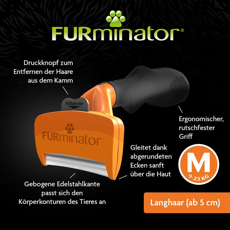 zooplus FURminator deShedding Tool M Langhaar kaufen Online