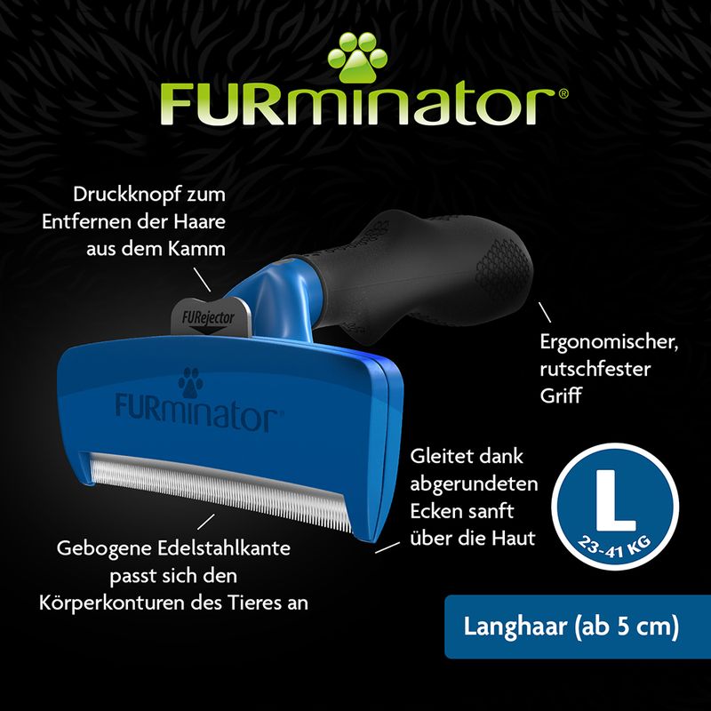 zooplus FURminator deShedding Tool L Langhaar kaufen Outlet