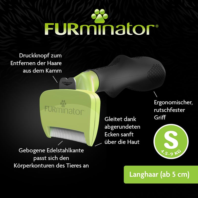 zooplus FURminator deShedding Tool S Langhaar kaufen Fabrikverkauf