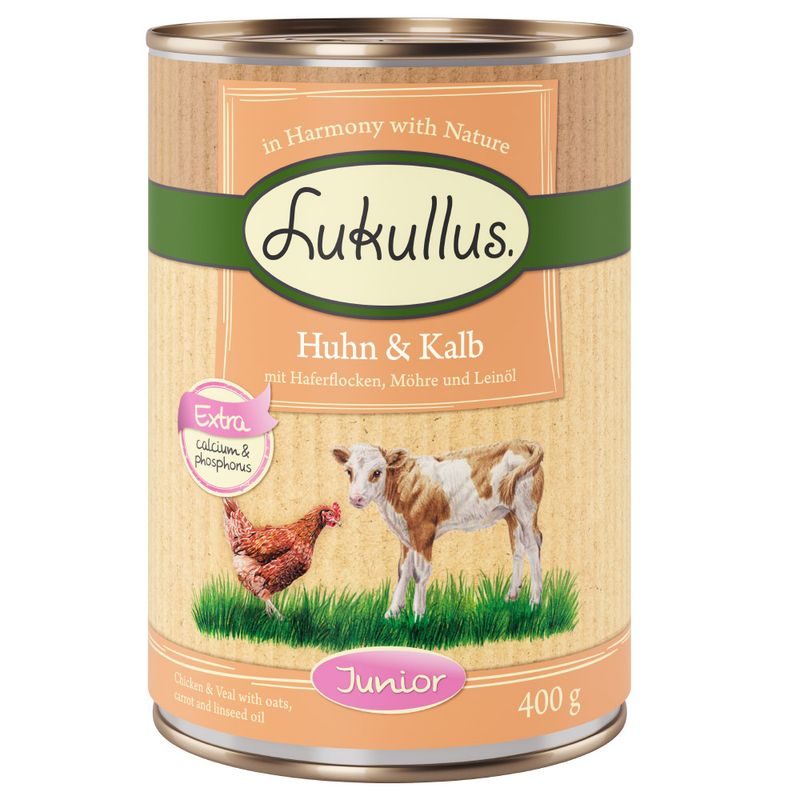 zooplus Lukullus Naturkost Junior 6 x 400 g kaufen