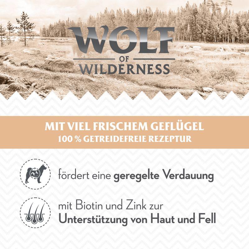 zooplus Wolf of Wilderness Junior - mit viel frischem Geflügel 6 x 800 g kaufen Tägliche Deals