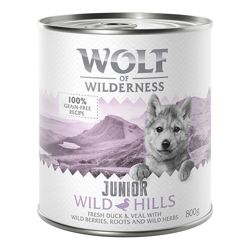 zooplus Wolf of Wilderness JUNIOR 6/24 x 800 g kaufen