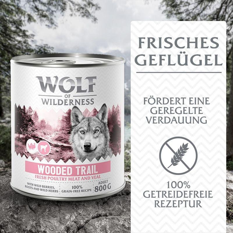 zooplus Wolf of Wilderness Adult - mit viel frischem Geflügel 6 x 800 g kaufen