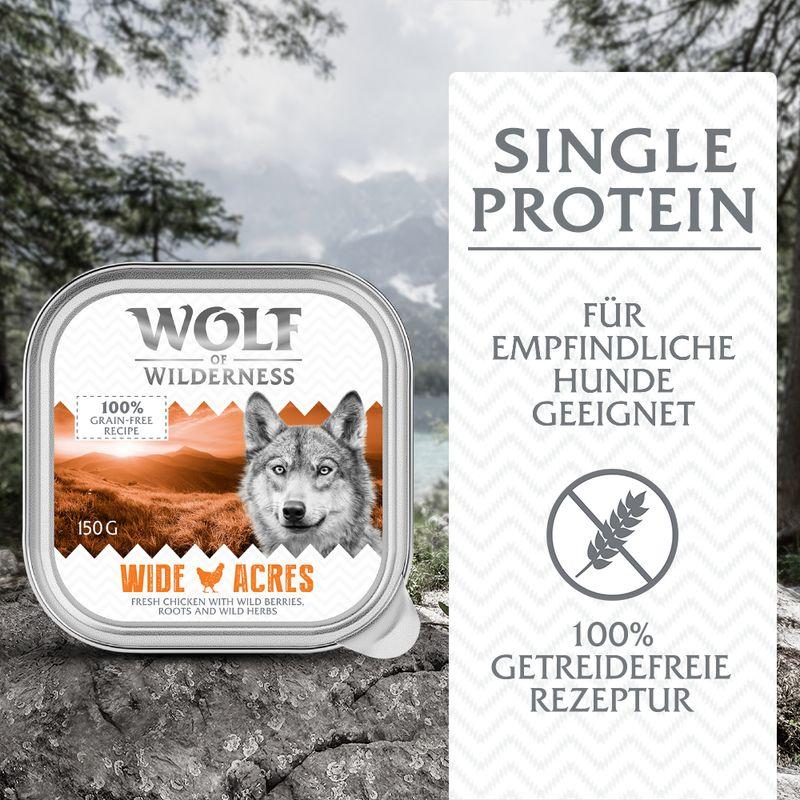 zooplus Wolf of Wilderness Adult - Single Protein 6 x 150 g Schale kaufen