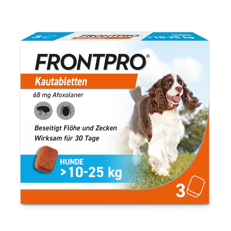 zooplus Frontpro Kautablette gegen Zecken und Flöhe für Hunde >10 bis 25 kg kaufen Meist gekauft
