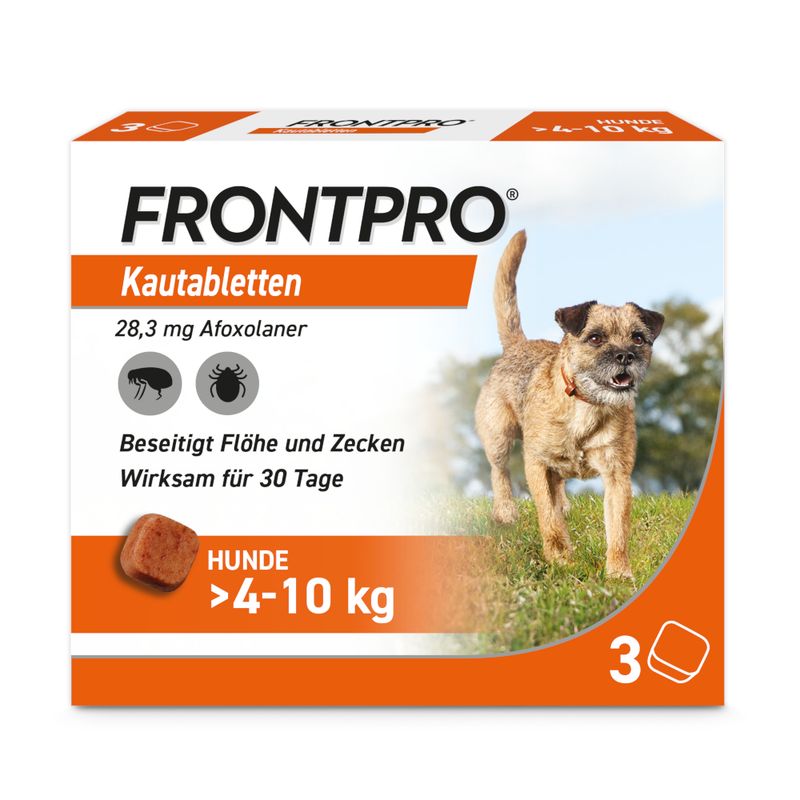 zooplus Frontpro Kautablette gegen Zecken und Flöhe für Hunde >4 bis 10 kg kaufen Fabrikpreis