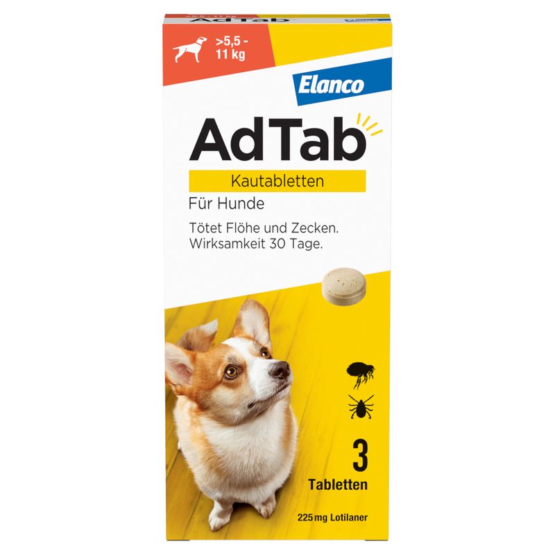 zooplus AdTab Kautabletten für mittelgroße Hunde von 5 5 bis 11 kg kaufen Sonderangebot