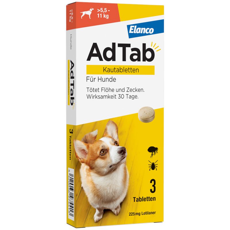 zooplus AdTab Kautabletten für mittelgroße Hunde von 5 5 bis 11 kg kaufen Sonderangebot
