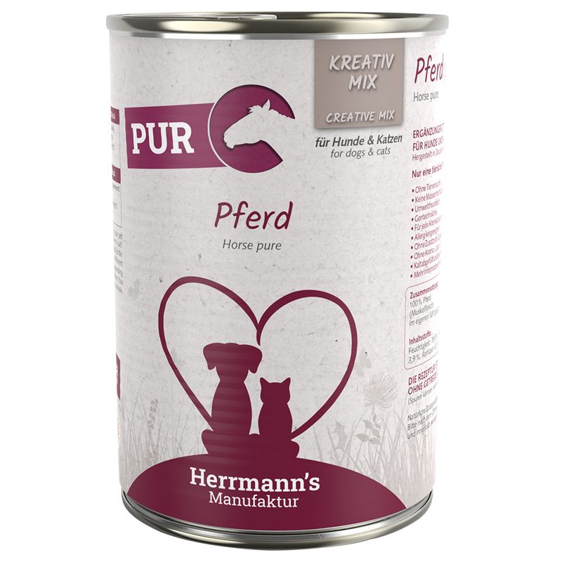 zooplus Herrmann´s Kreativ-Mix Reinfleisch 6 x 400 g kaufen