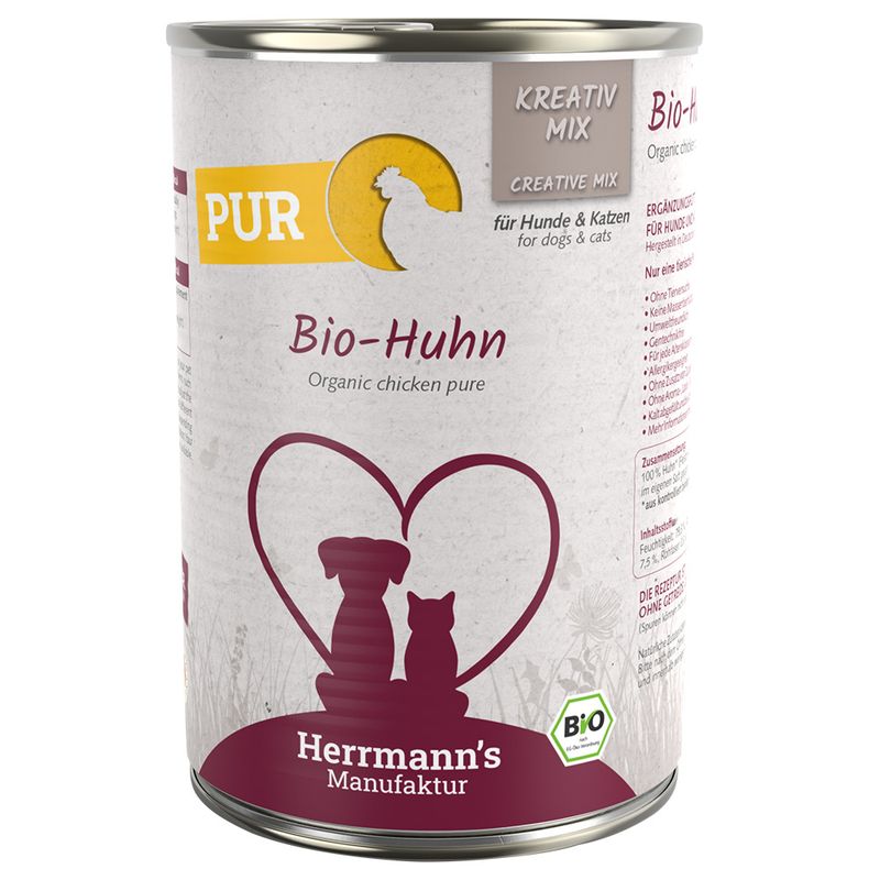 zooplus Herrmann´s Kreativ-Mix Reinfleisch 6 x 400 g kaufen Osterangebot