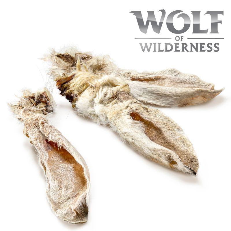zooplus Wolf of Wilderness - Kaninchenohren mit Fell kaufen