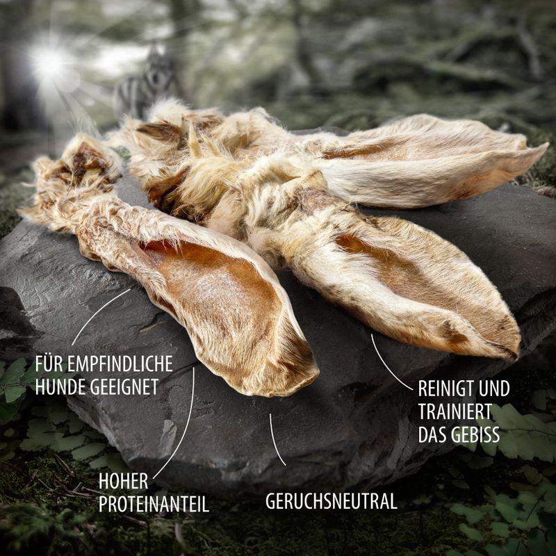 zooplus Wolf of Wilderness - Kaninchenohren mit Fell kaufen Online Outlet