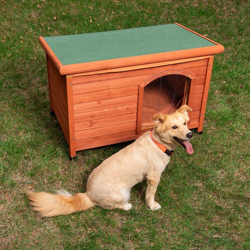 zooplus Hundehütte Woody Flachdach kaufen
