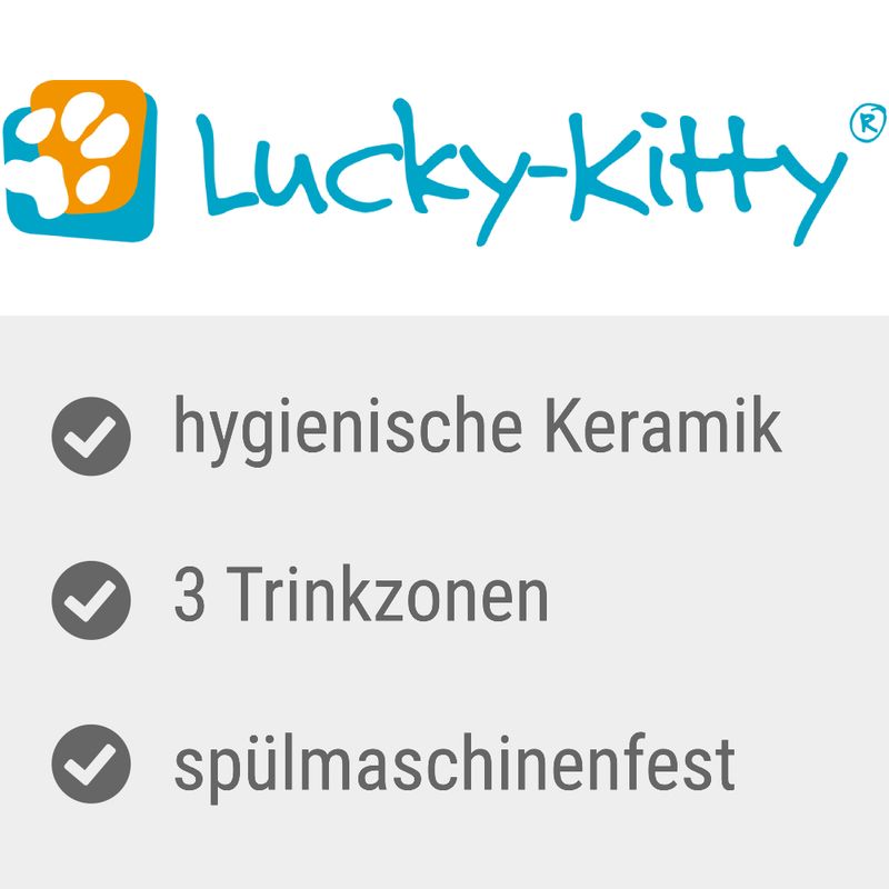 zooplus Lucky-Kitty Katzenbrunnen Keramik kaufen Letzte 2 Tage