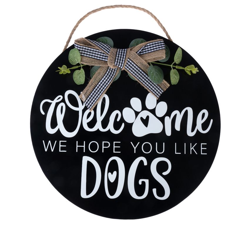 zooplus TIAKI Türschild Welcome - We Hope You Like Dogs kaufen