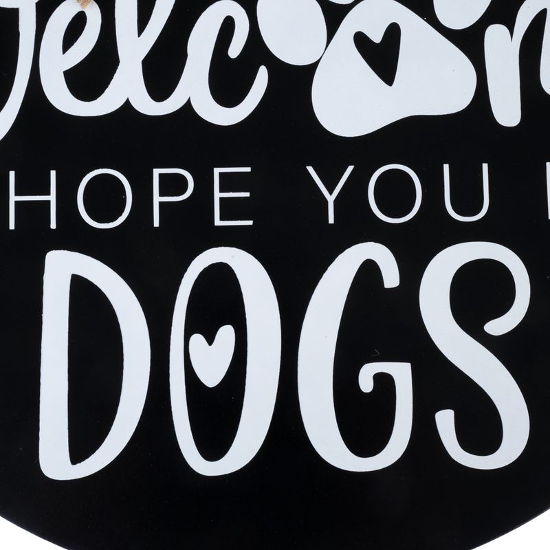 zooplus TIAKI Türschild Welcome - We Hope You Like Dogs kaufen zollfrei
