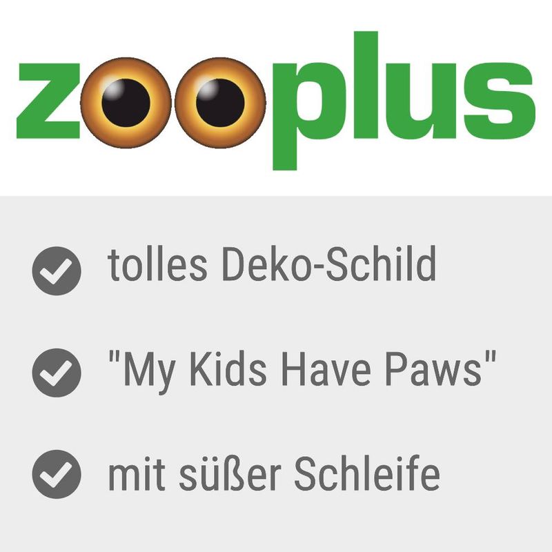 zooplus Türschild My Kids Have Paws kaufen 50% Rabatt für begrenzte Zeit