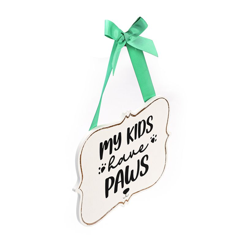 zooplus Türschild My Kids Have Paws kaufen 50% Rabatt für begrenzte Zeit