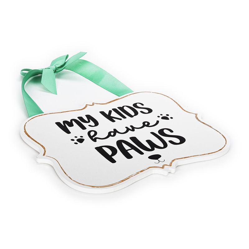 zooplus Türschild My Kids Have Paws kaufen 50% Rabatt für begrenzte Zeit