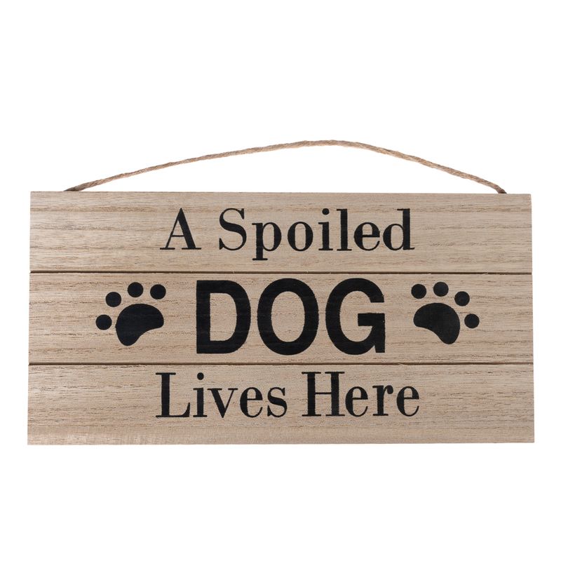 zooplus TIAKI Türschild A Spoiled Dog Lives Here kaufen